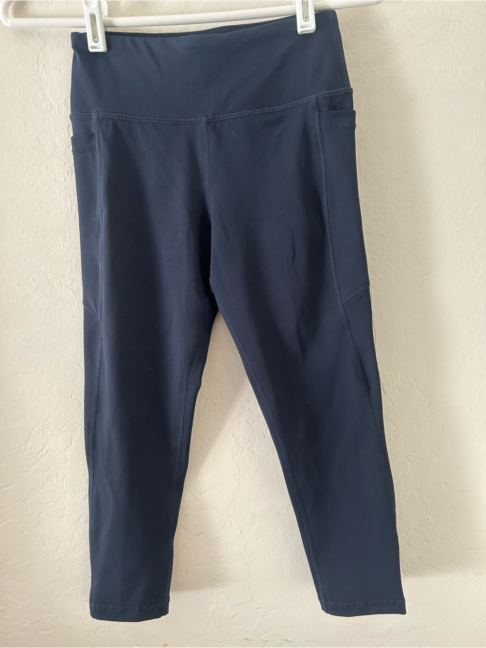 Senita Athletics Navy Girls' Pocketed Performance Leggings